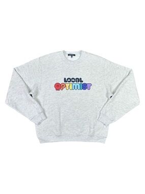 MadHappy Local Optimist Fleece Crewneck Sweatshirt - Size Medium
